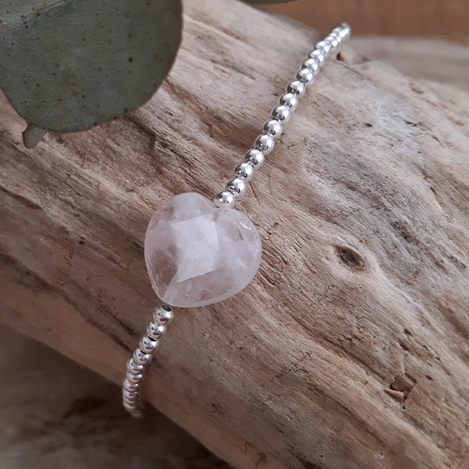 Shades of Love Rose Quartz Gemstone Bracelet