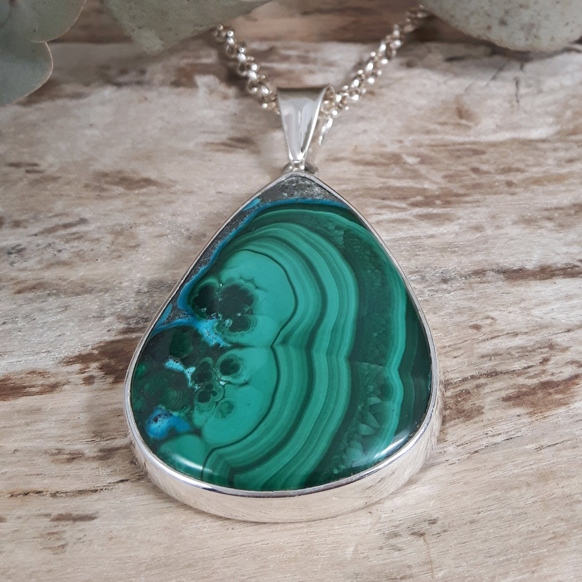Monet Shattuckite Large Teardrop Pendant