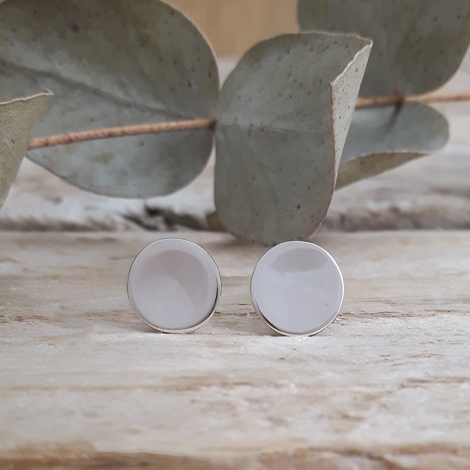 Unity Circles Polished Stud Earrings