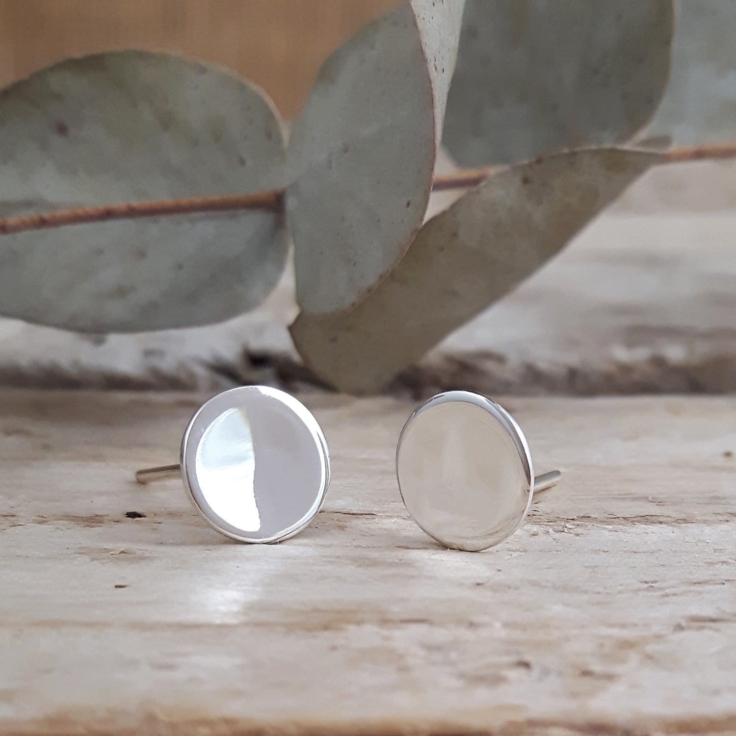 Unity Circles Polished Stud Earrings