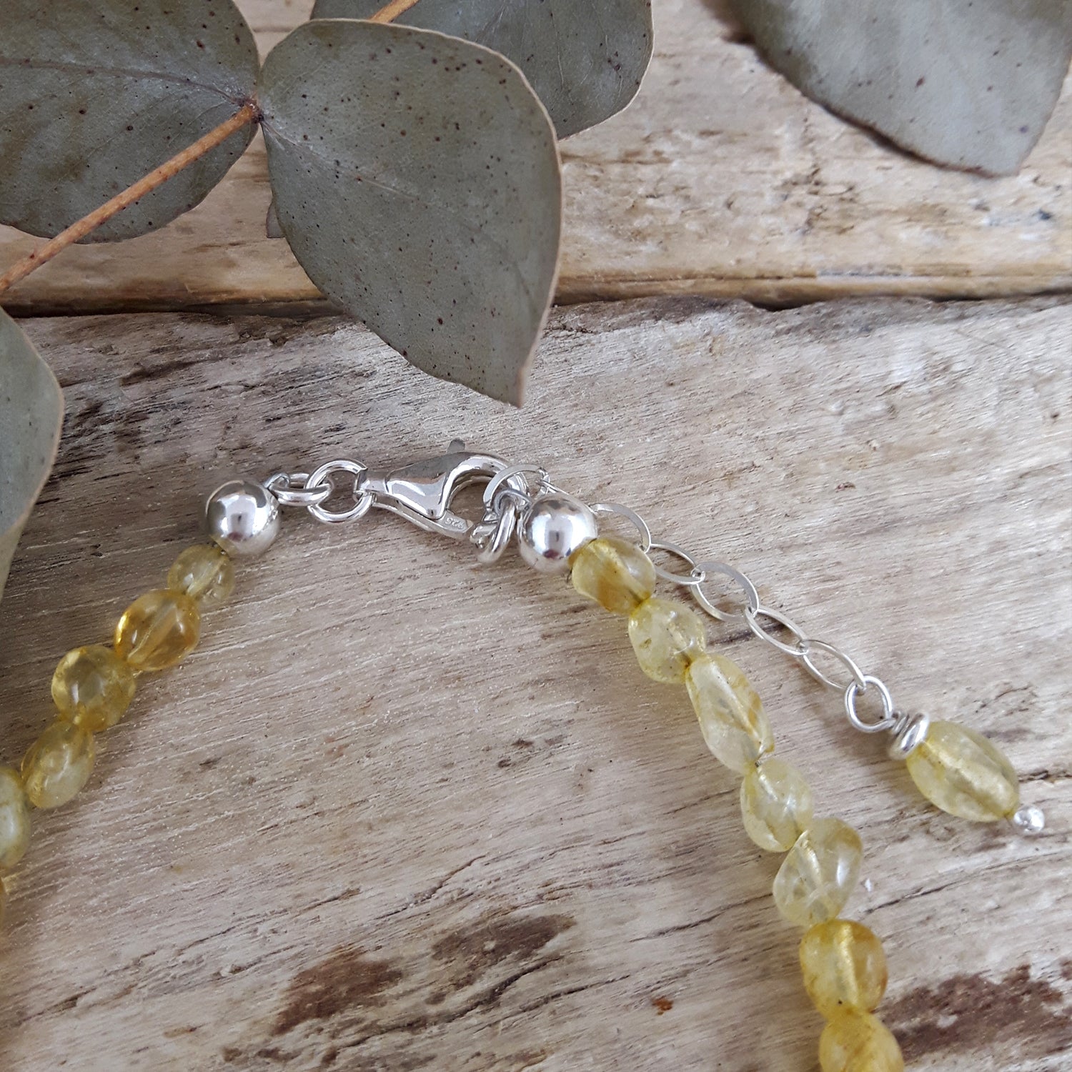 Viva Heart Citrine Birthstone Bracelet