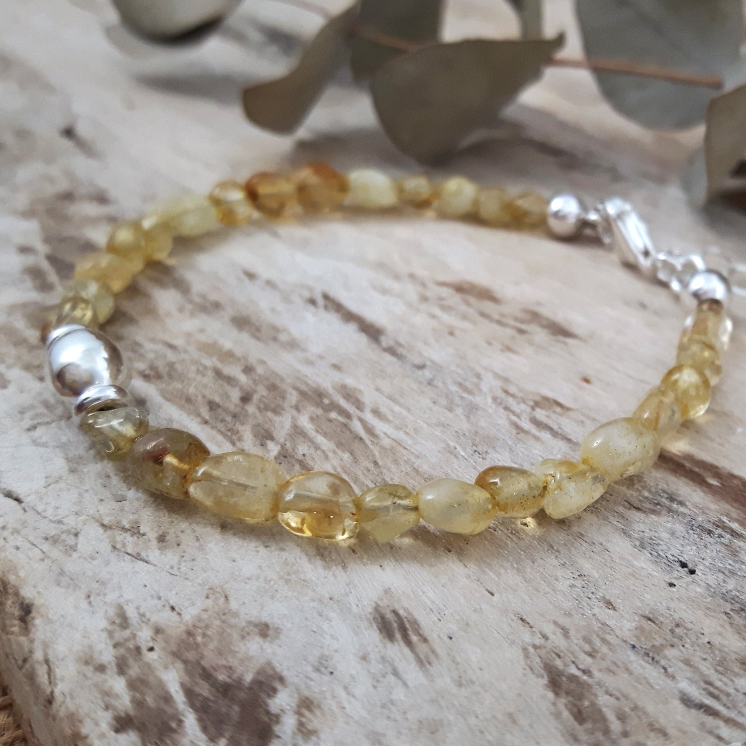 Viva Orb Citrine Birthstone Bracelet