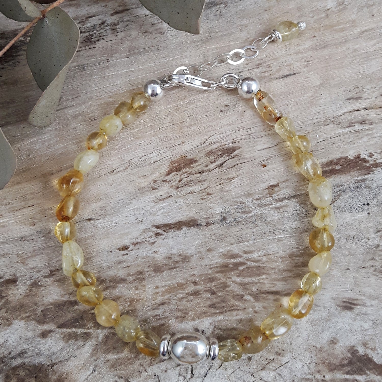 Viva Orb Citrine Birthstone Bracelet