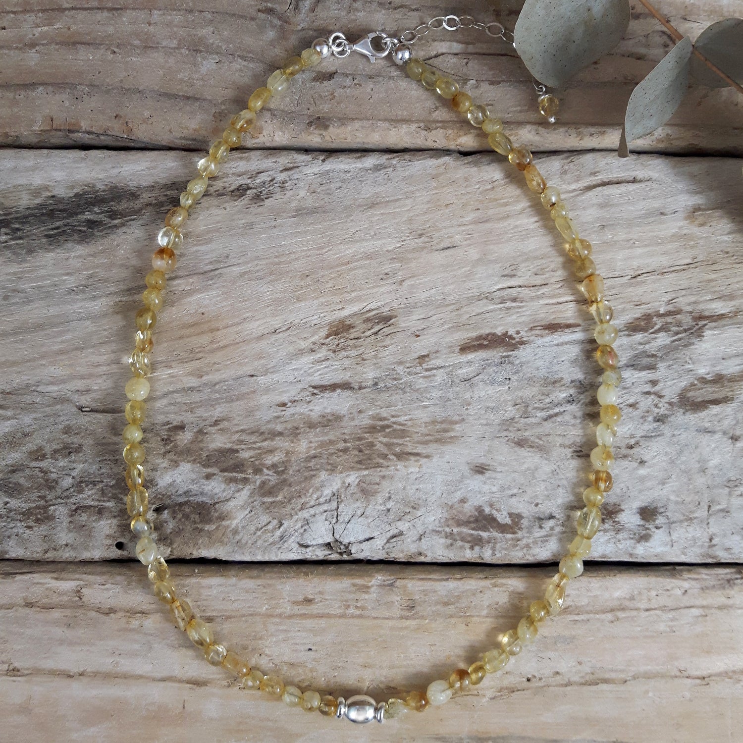 Viva Orb Citrine Birthstone Necklace