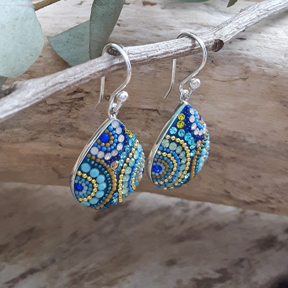 Allegra Amalfi Dream Teardrop Drop Earrings
