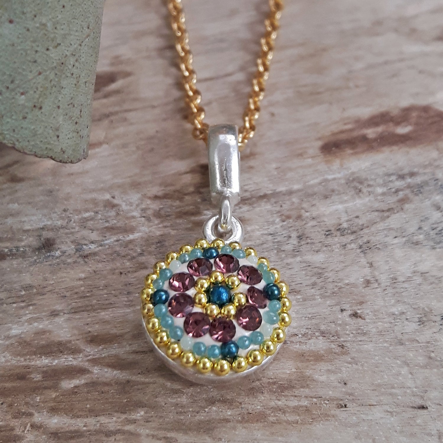 Allegra Antique Daisy Mini Pendant