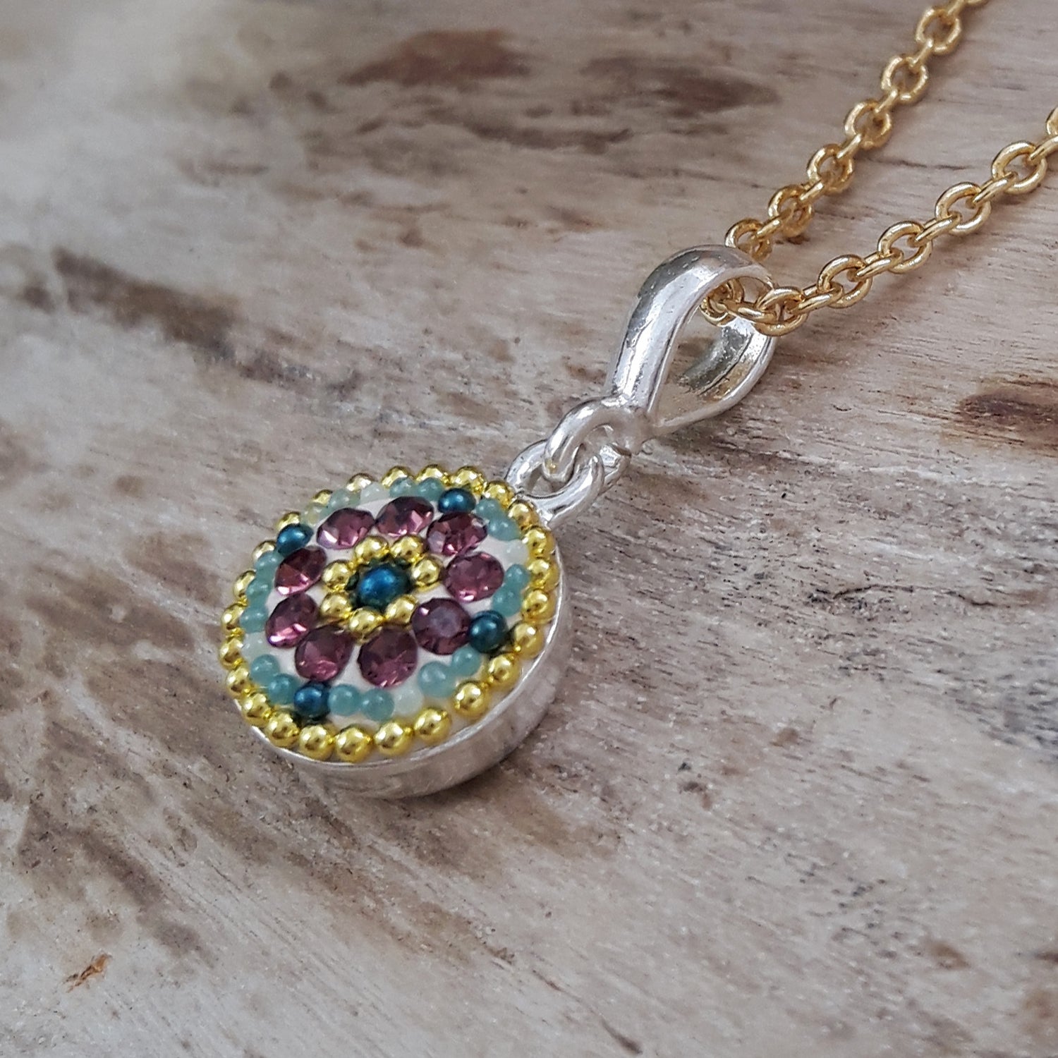 Allegra Antique Daisy Mini Pendant