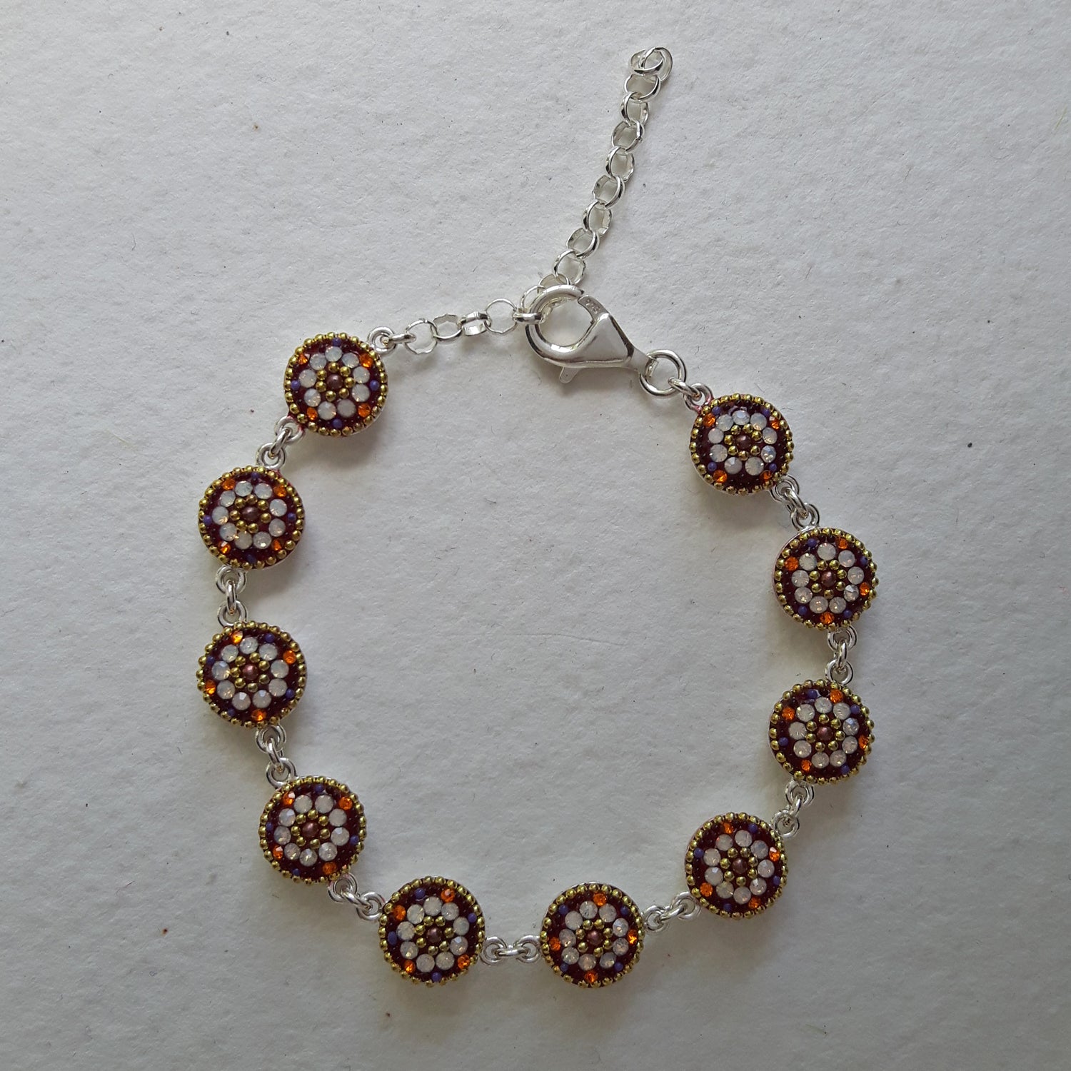 Allegra Round Berry Daisy Bracelet