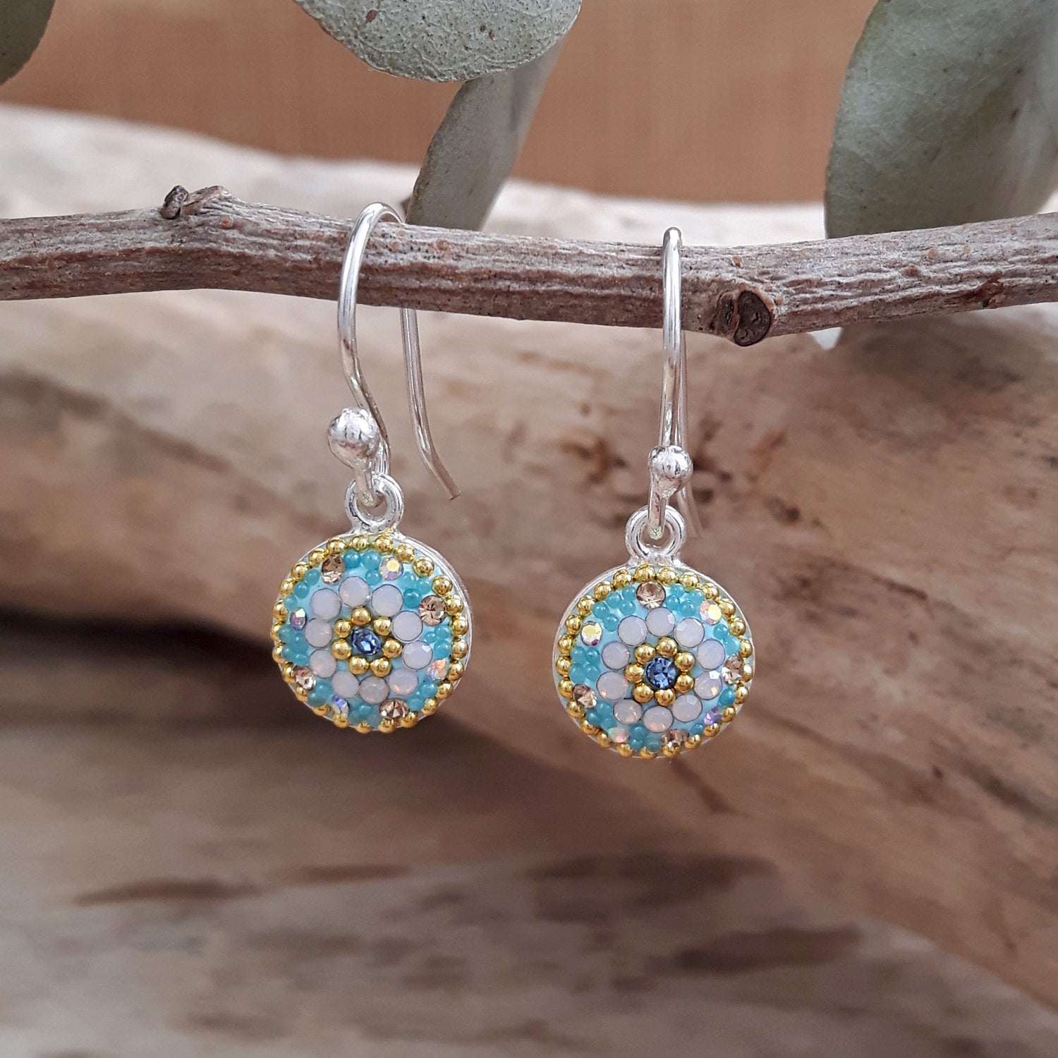 Allegra Daisy Dream TQ Drop Earrings