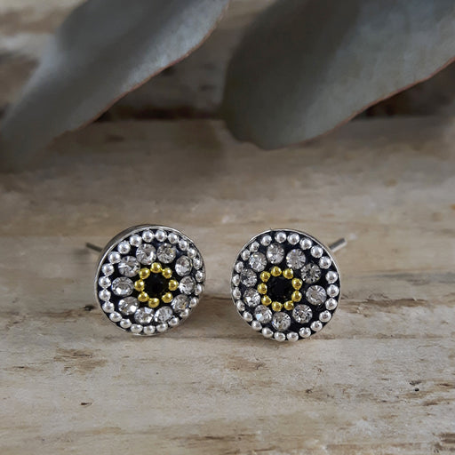 Allegra Onyx Elegance Stud Earring