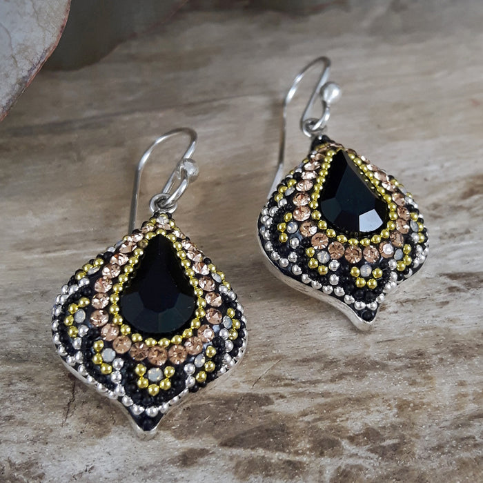 Allegra Onyx Elegance Earrings