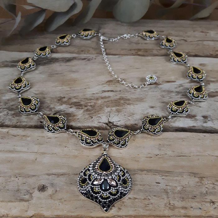 Allegra Onyx Elegance Necklace