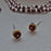 Allegra Garnet Tiny Stud Earrings