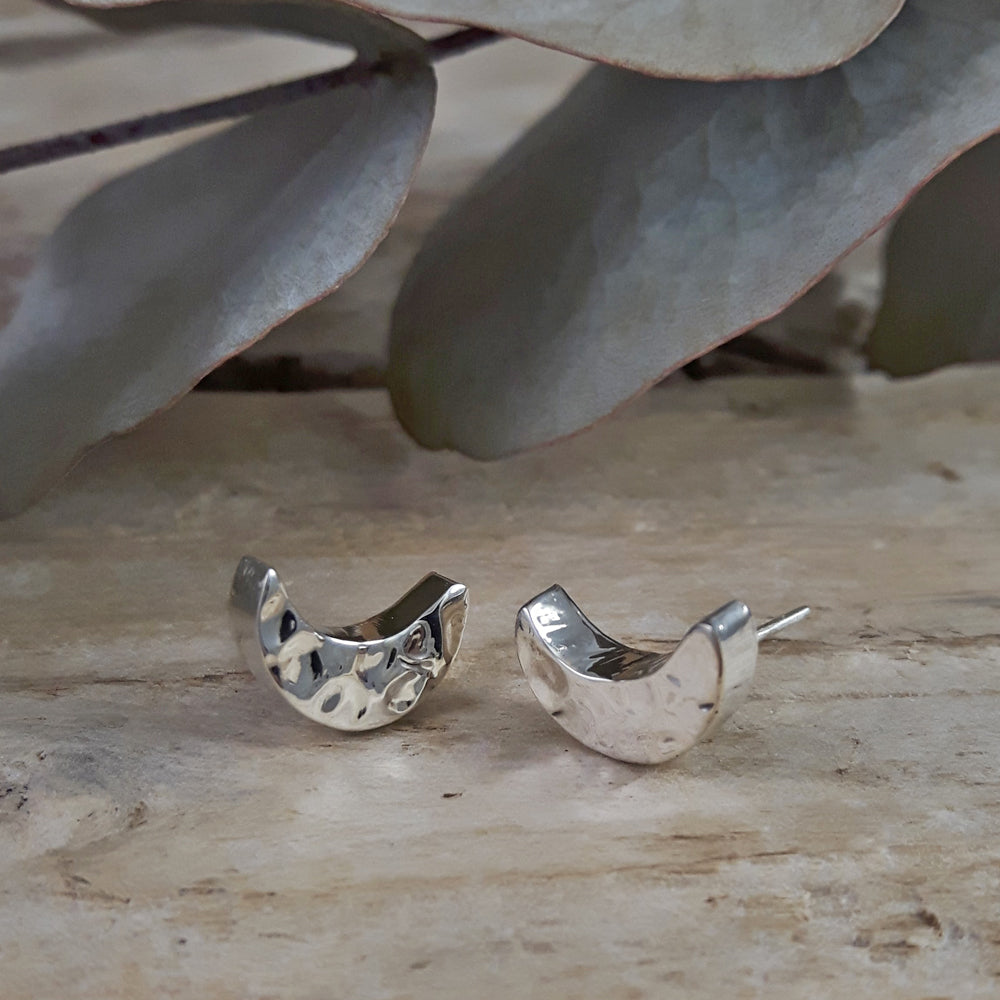 Allure Moon Stud Earrings