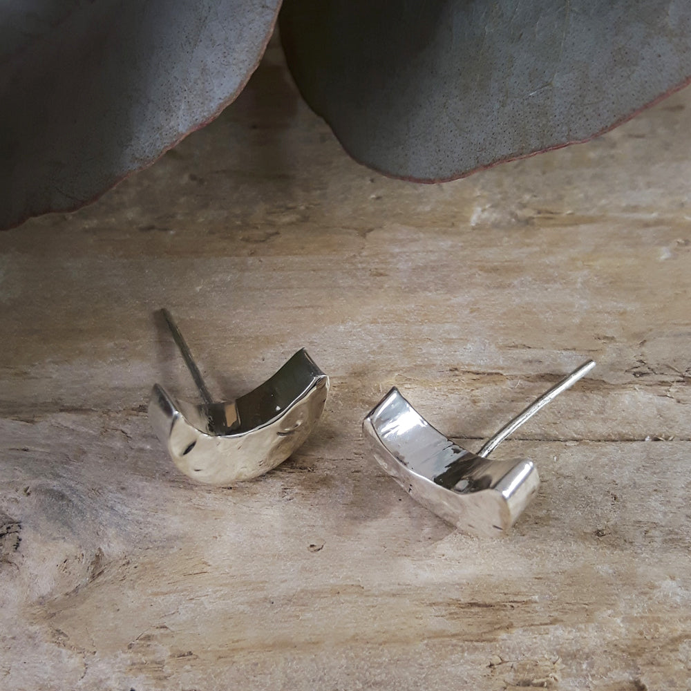 Allure Moon Stud Earrings