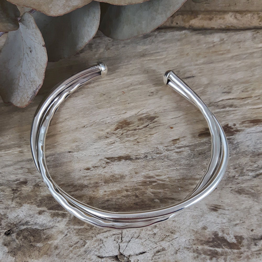 Arista Hammered/Polished cuff
