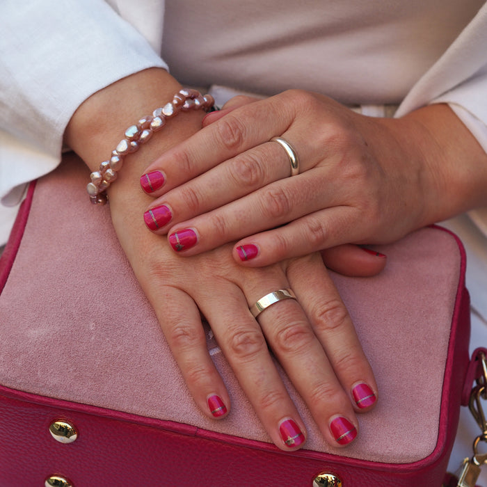 Ella Pink Pearl Bracelet