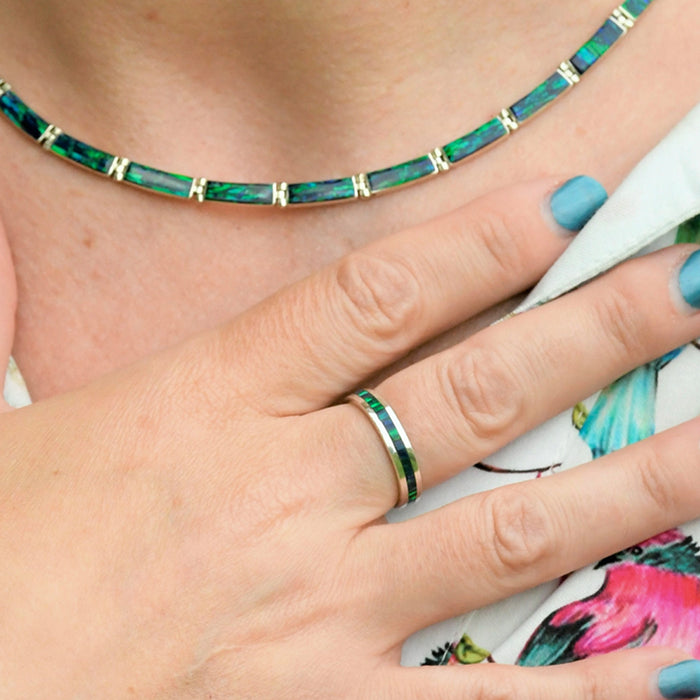 Flinder Emerald Opal Ring