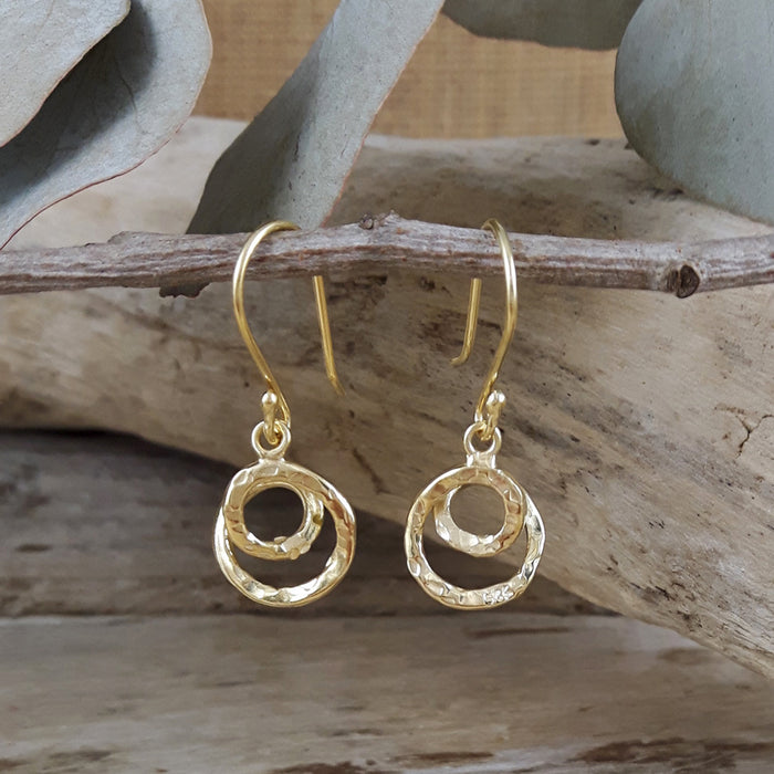 Foresta Caracol Gold Drop Earrings