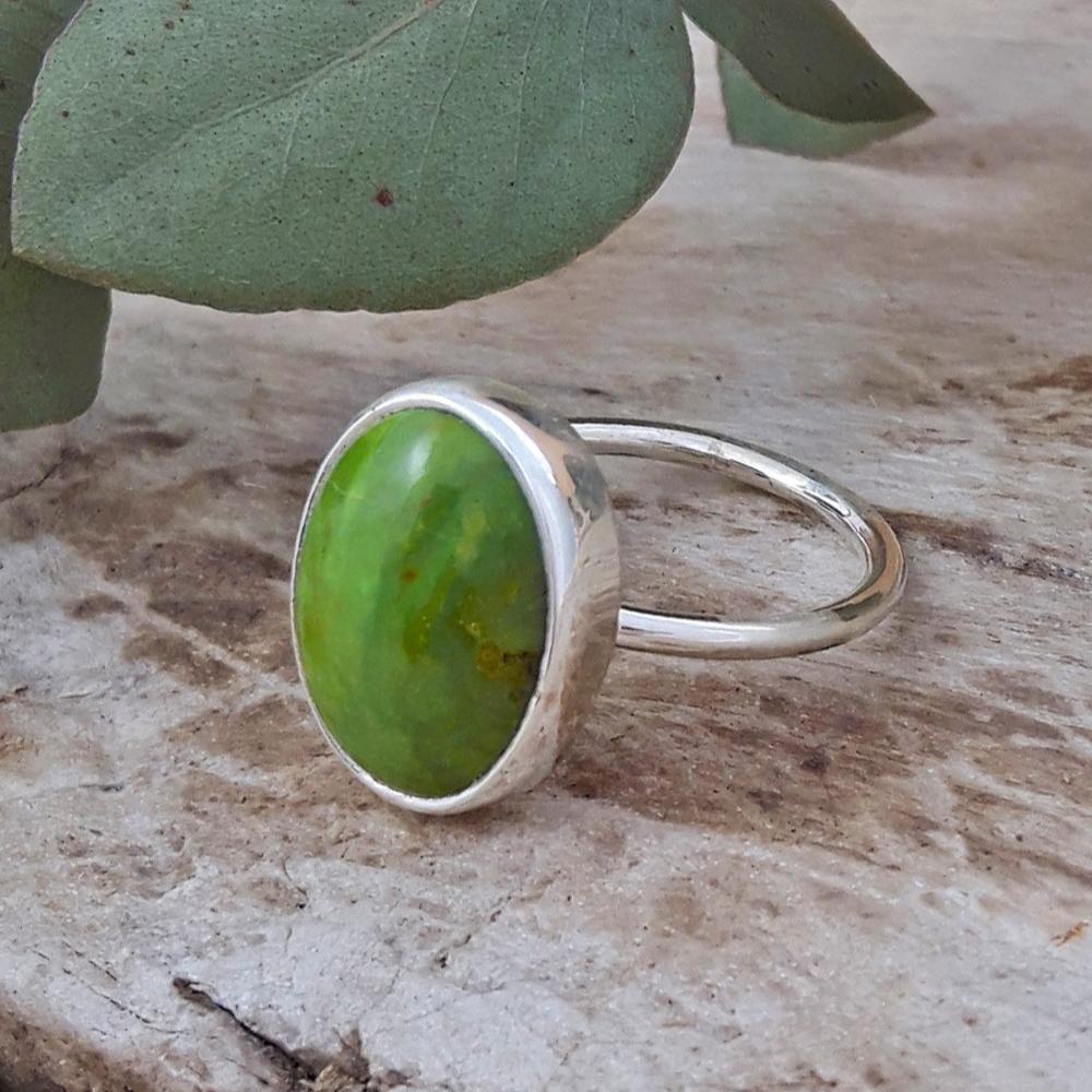 Cezanne Green Turquoise Small Ring