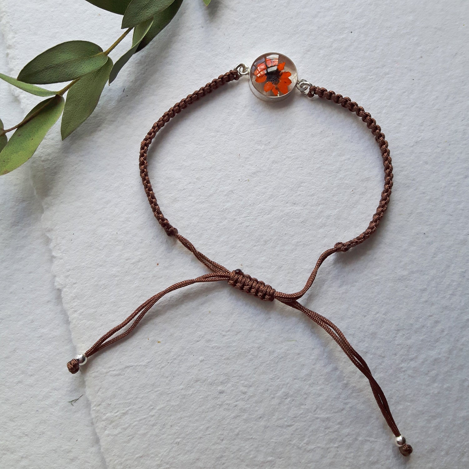 Flores Dahlia Friendship Bracelet