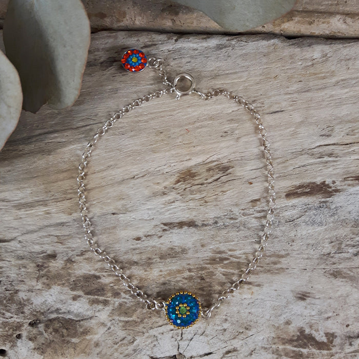 Allegra Chain Dazzle Turquoise Bracelet