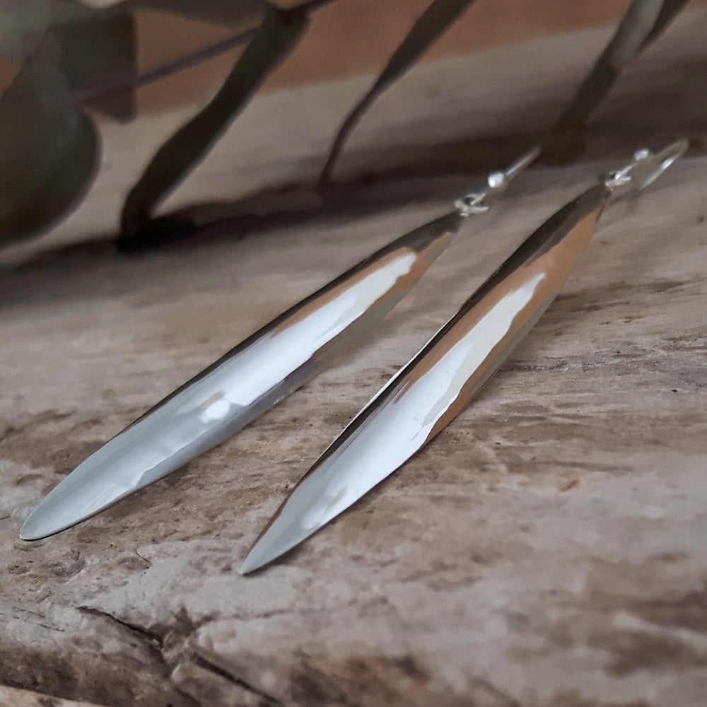 Delith Sterling Silver Polished Drop Earrings