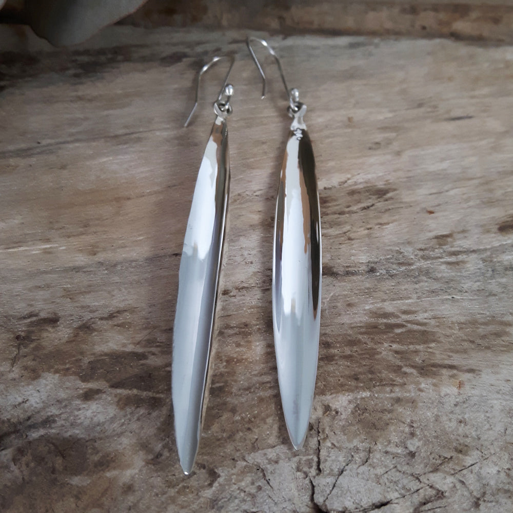 Delith Sterling Silver Polished Drop Earrings