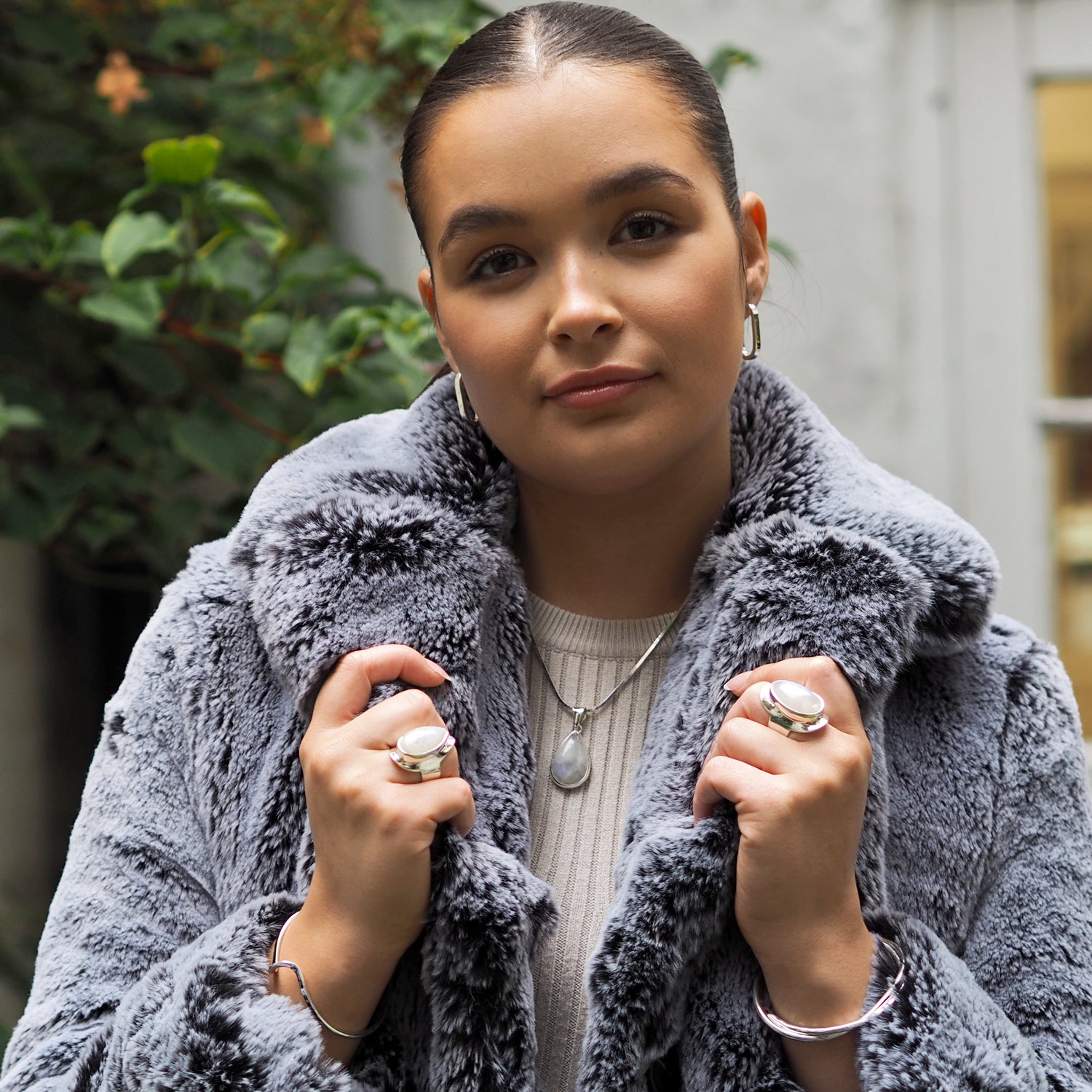 Monet Moonstone Med Pendant Teardrop A