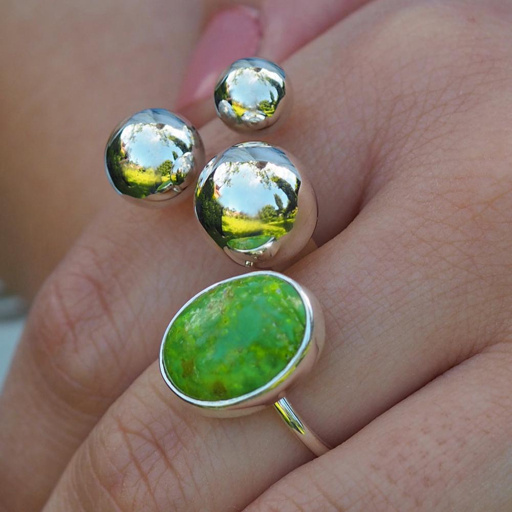 Cezanne Green Turquoise Small Ring