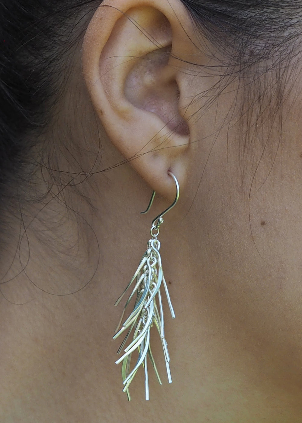 Foresta Rain Silver Drop Earrings
