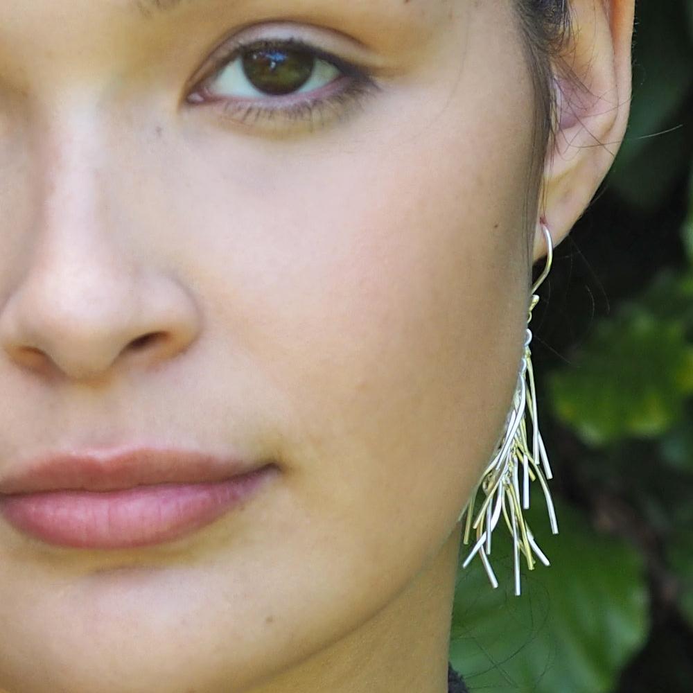 Foresta Rain Silver Drop Earrings