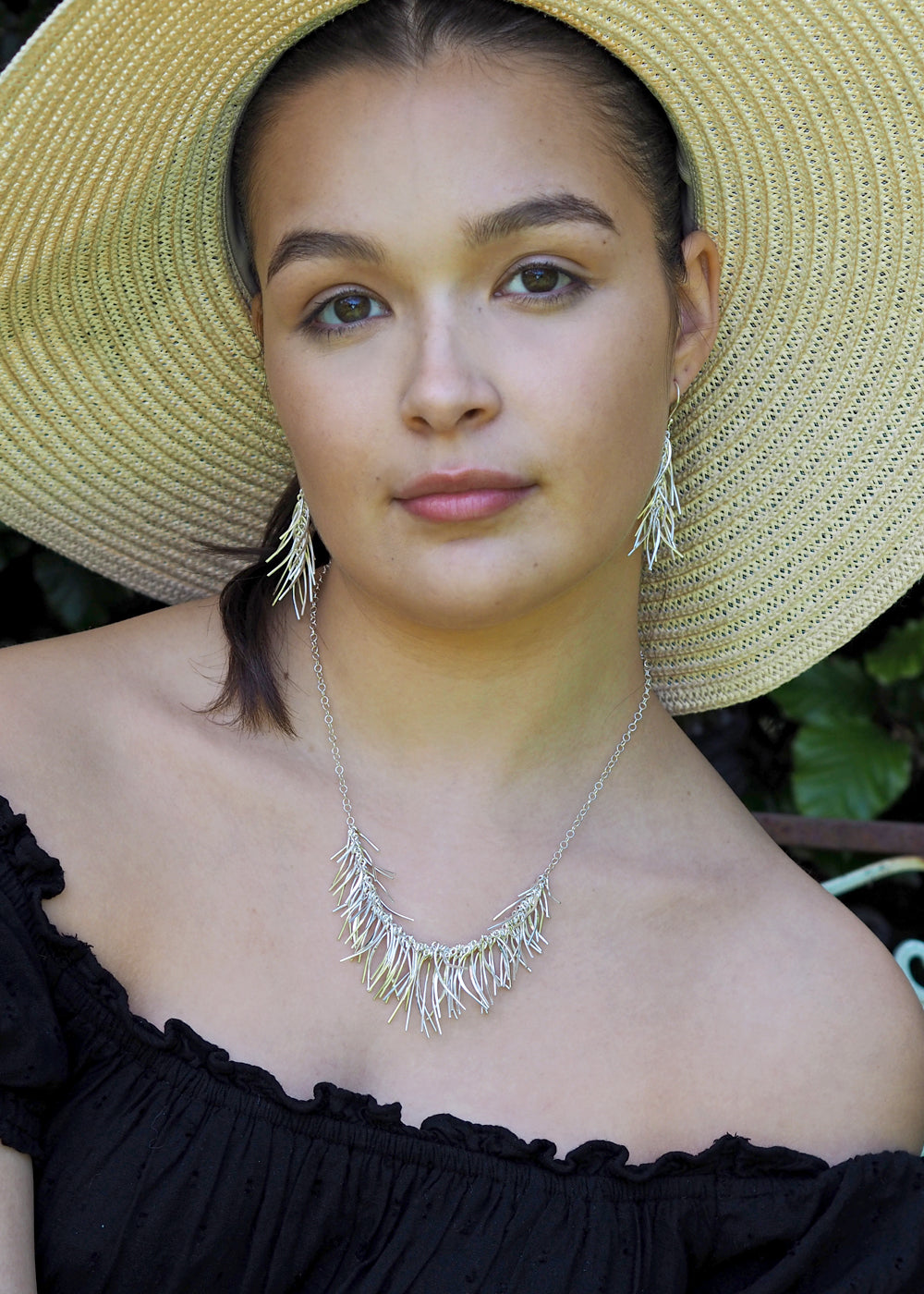 Foresta Rain Silver Drop Earrings
