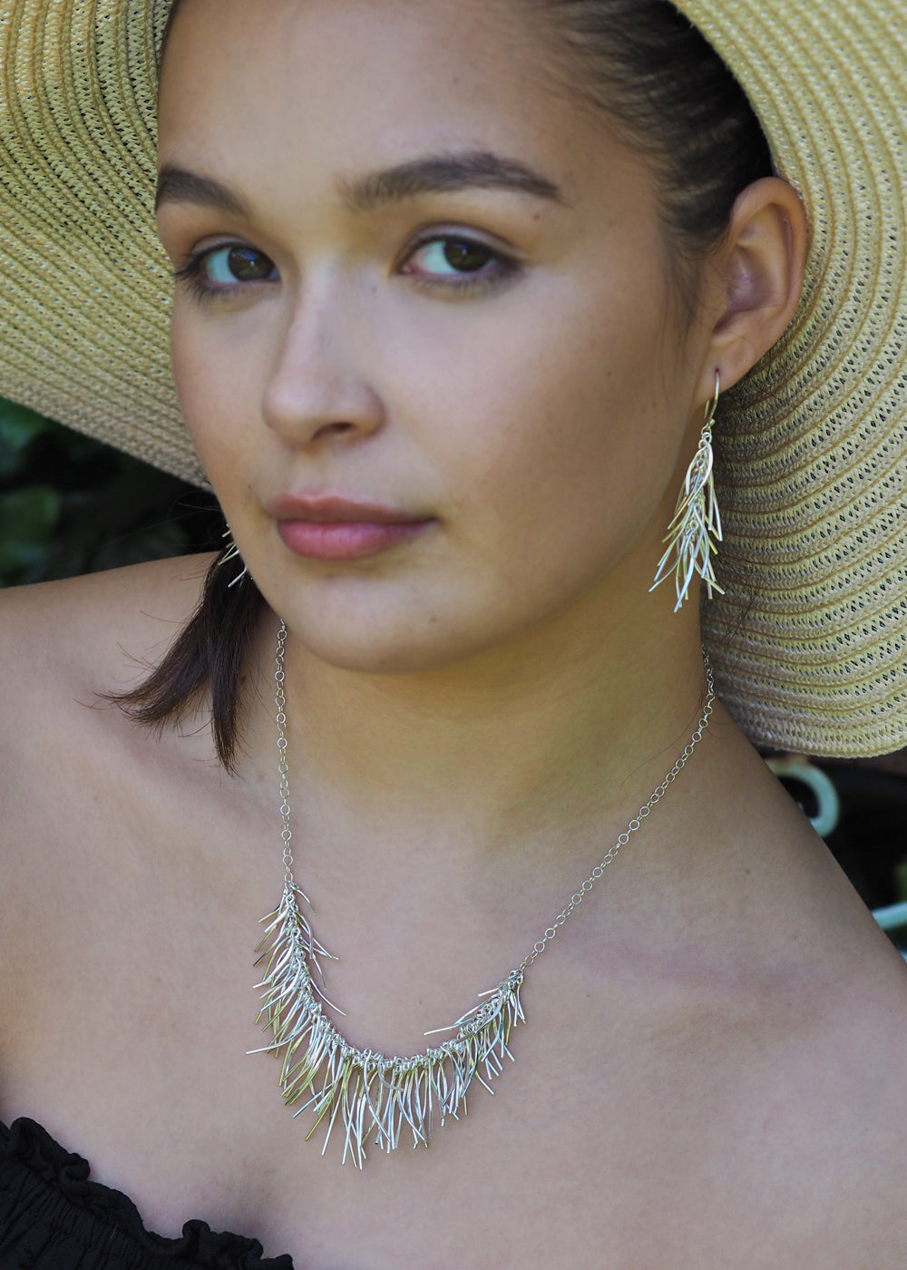 Foresta Rain Silver Drop Earrings