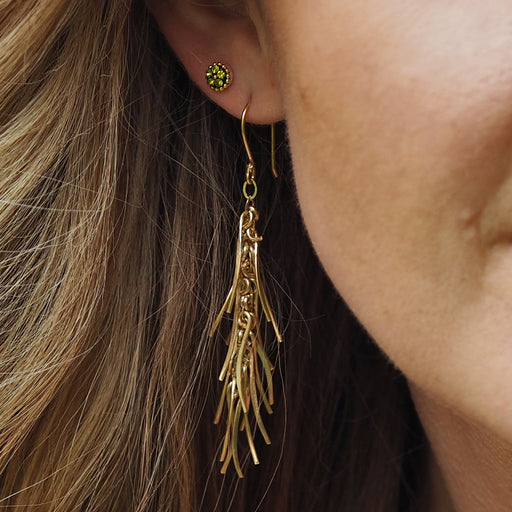 Foresta Rain Gold Drop Earrings