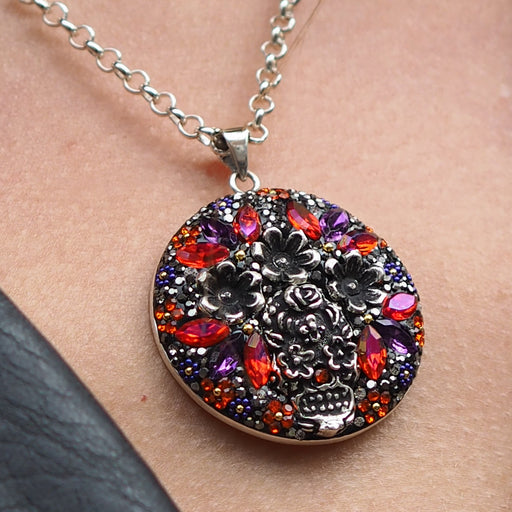 Allegra Catrina Ruby Disc Pendant