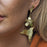 Perfectly Imperfect Foresta Ceiba Gold Hummingbird Drop Earrings