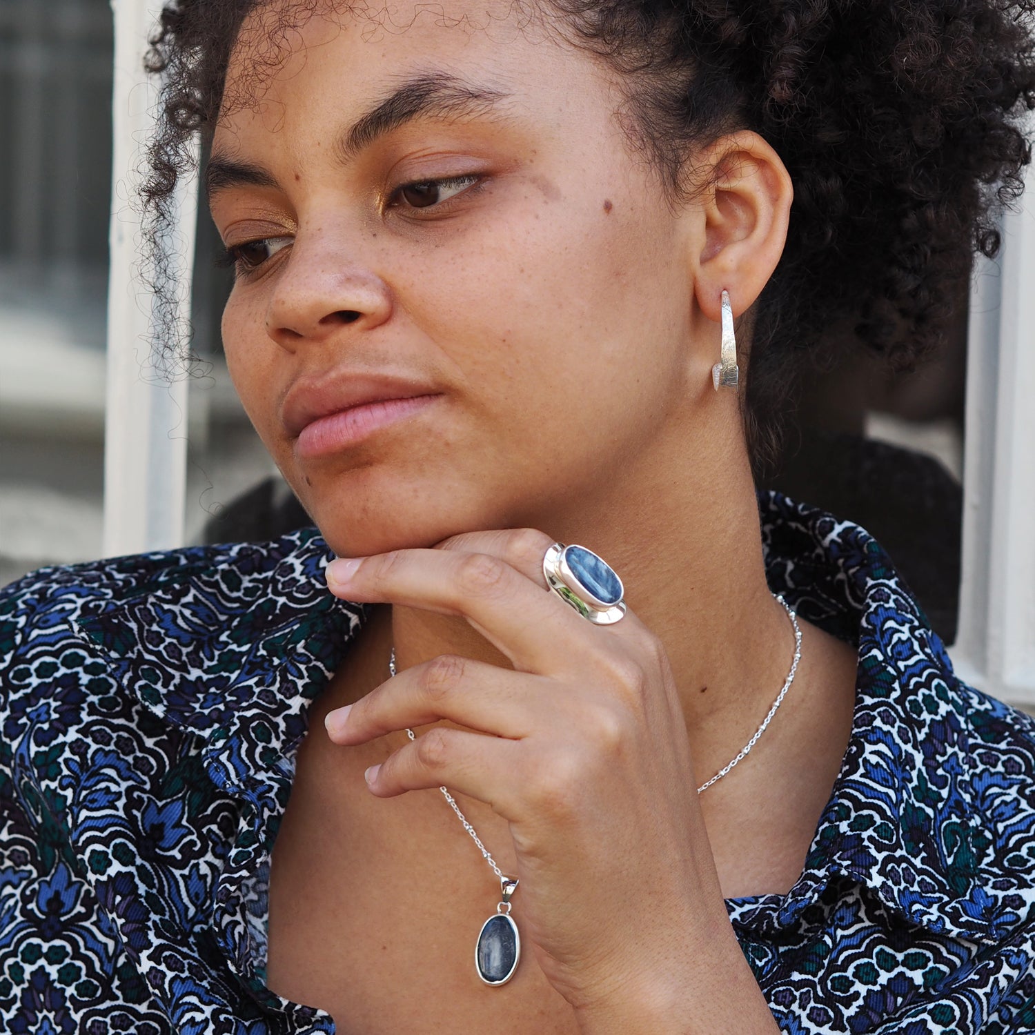Monet Kyanite Adjustable Rings