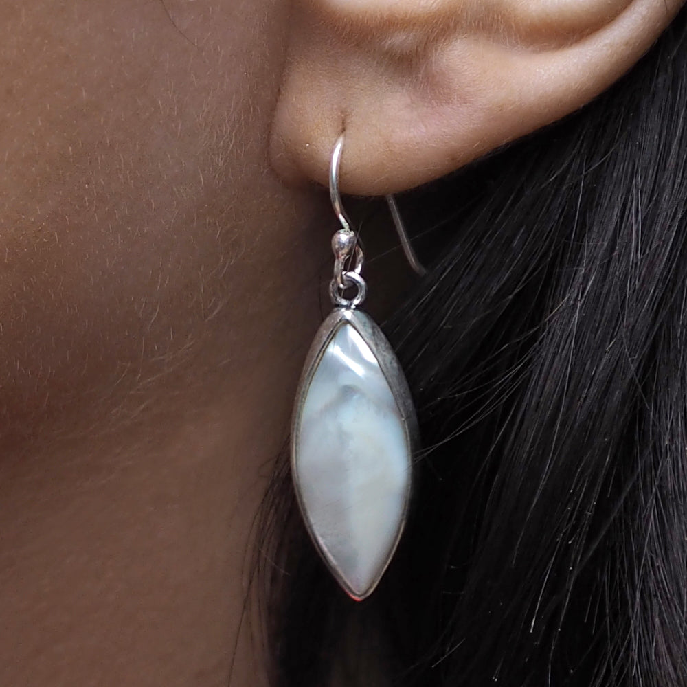 Audrey Marquise Mother Of Pearl Earrings