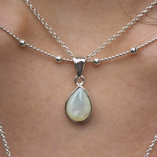 Audrey Teardrop Mother Of Pearl Pendant