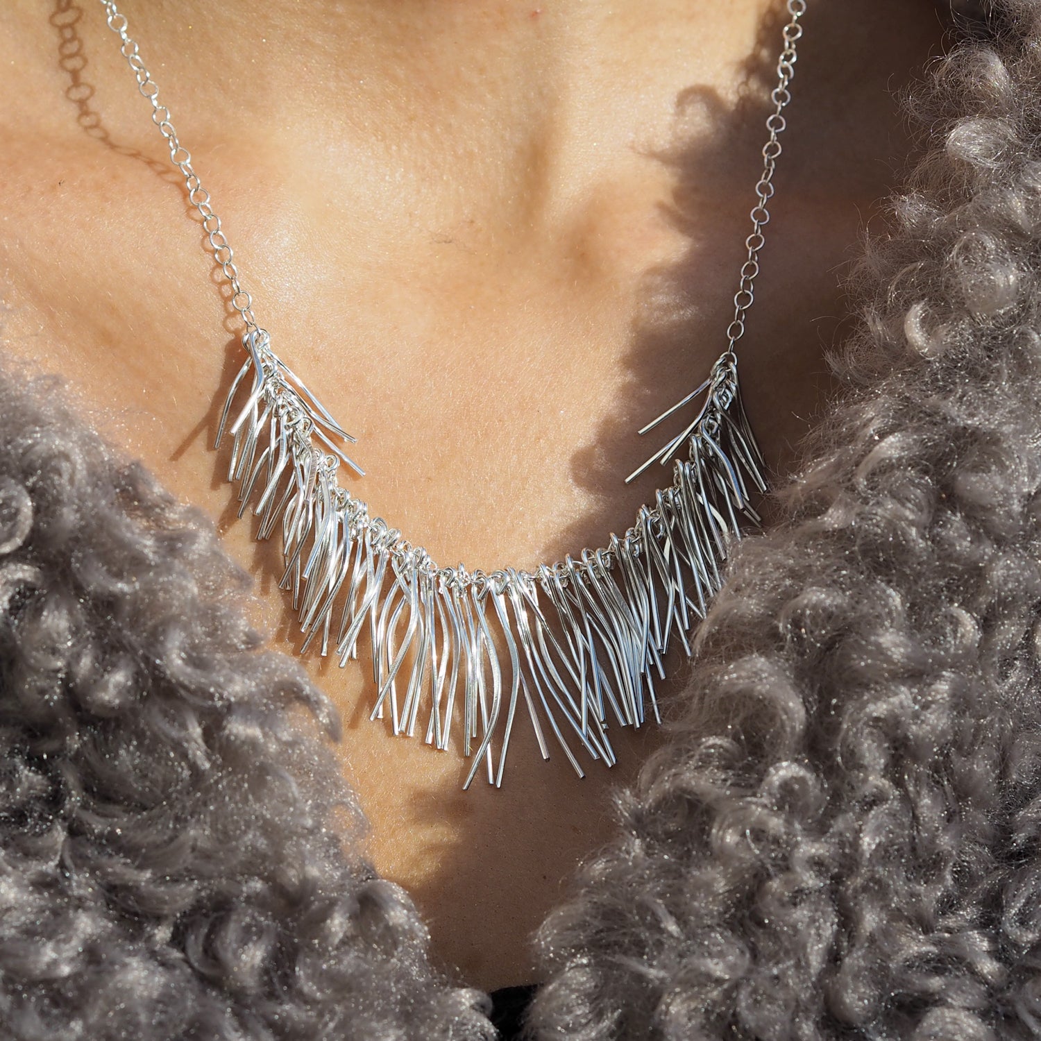 Foresta Rain Silver Necklace
