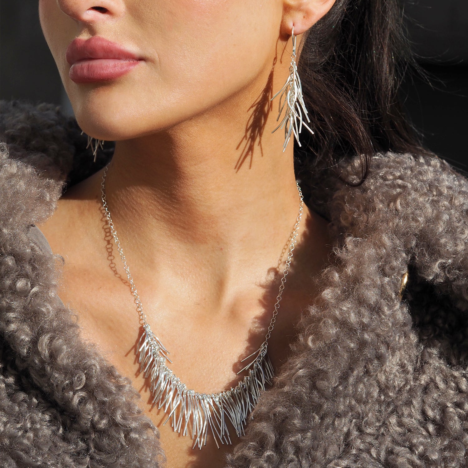 Foresta Rain Silver Necklace