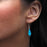 Flinder Turquoise Long Kite Drop Earrings