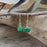 Flinder Green Dotty Drop Earrings