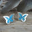 Flinder Butterfly Turquoise Stud Earrings