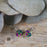 Allegra Galactic Circle Small Ombre Stud Earrings