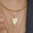 Foresta Gold Heart Leaf Pendant