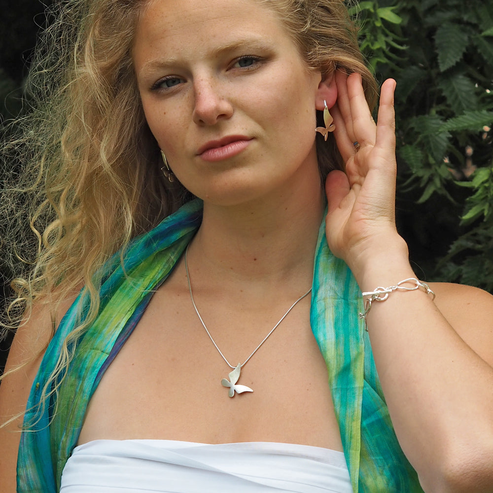 Mariposa Small Matt Drop Earrings