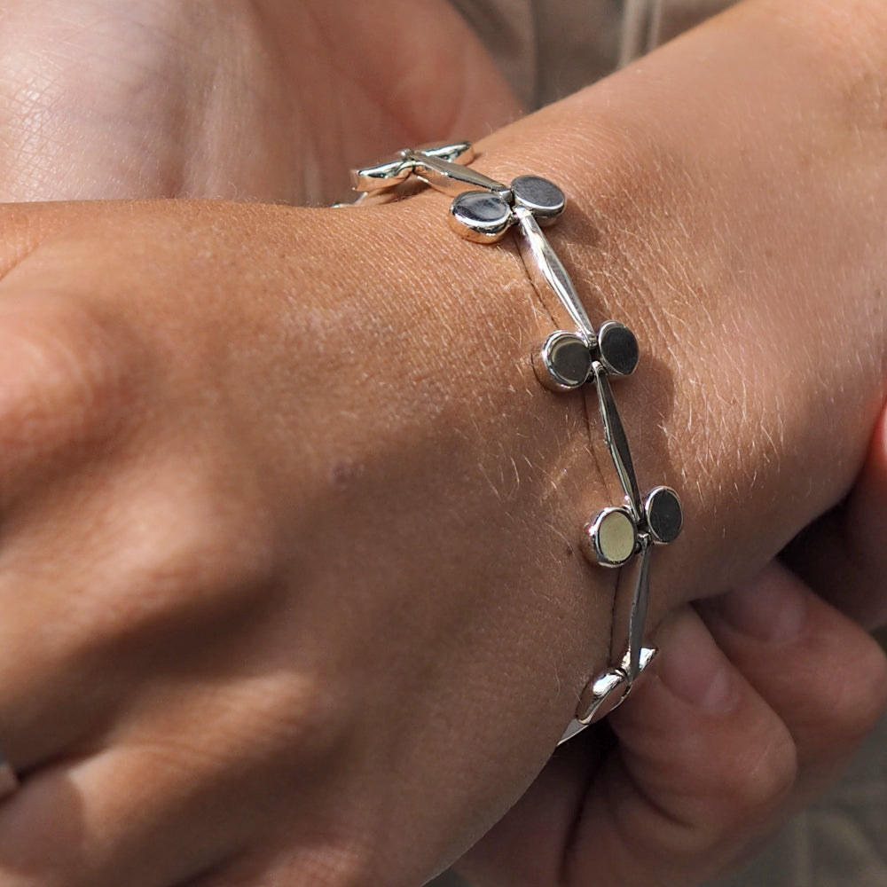Mistletoe Silver Link Bracelet