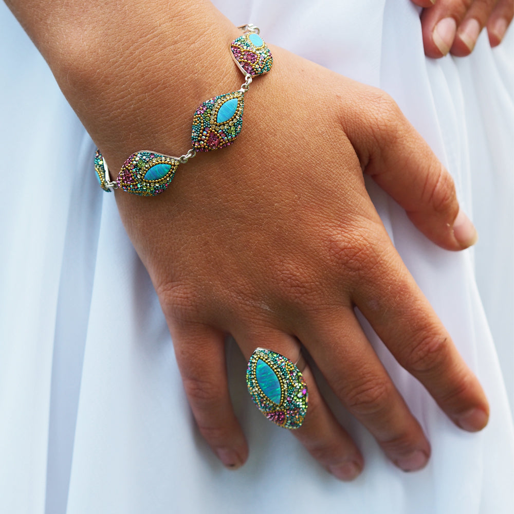 Allegra Viva Magenta Large Bracelet